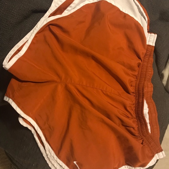 Nike Dri Fit Burnt Orange Texas Nike Tempo Shorts - Picture 2 of 4